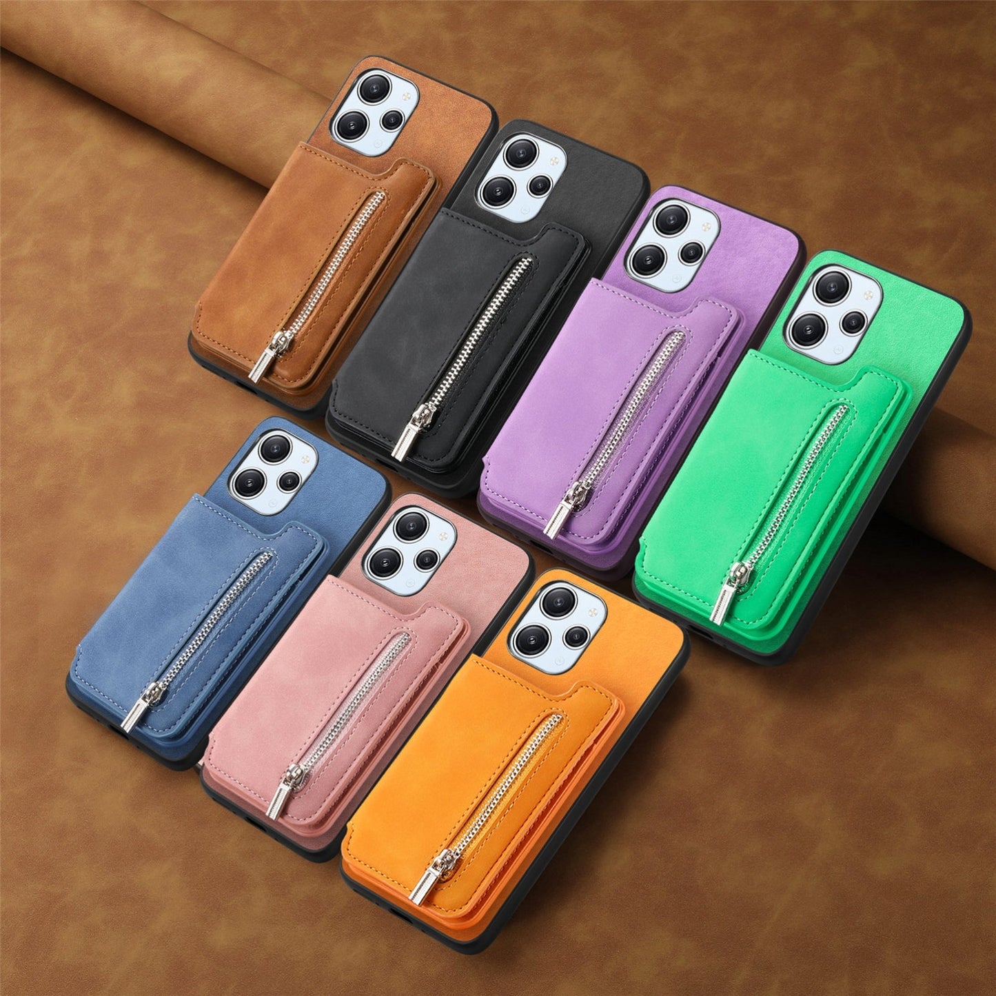 For Xiaomi 15 Retro MagSafe Zipper Wallet Card Bag Back Phone Case(Purple)