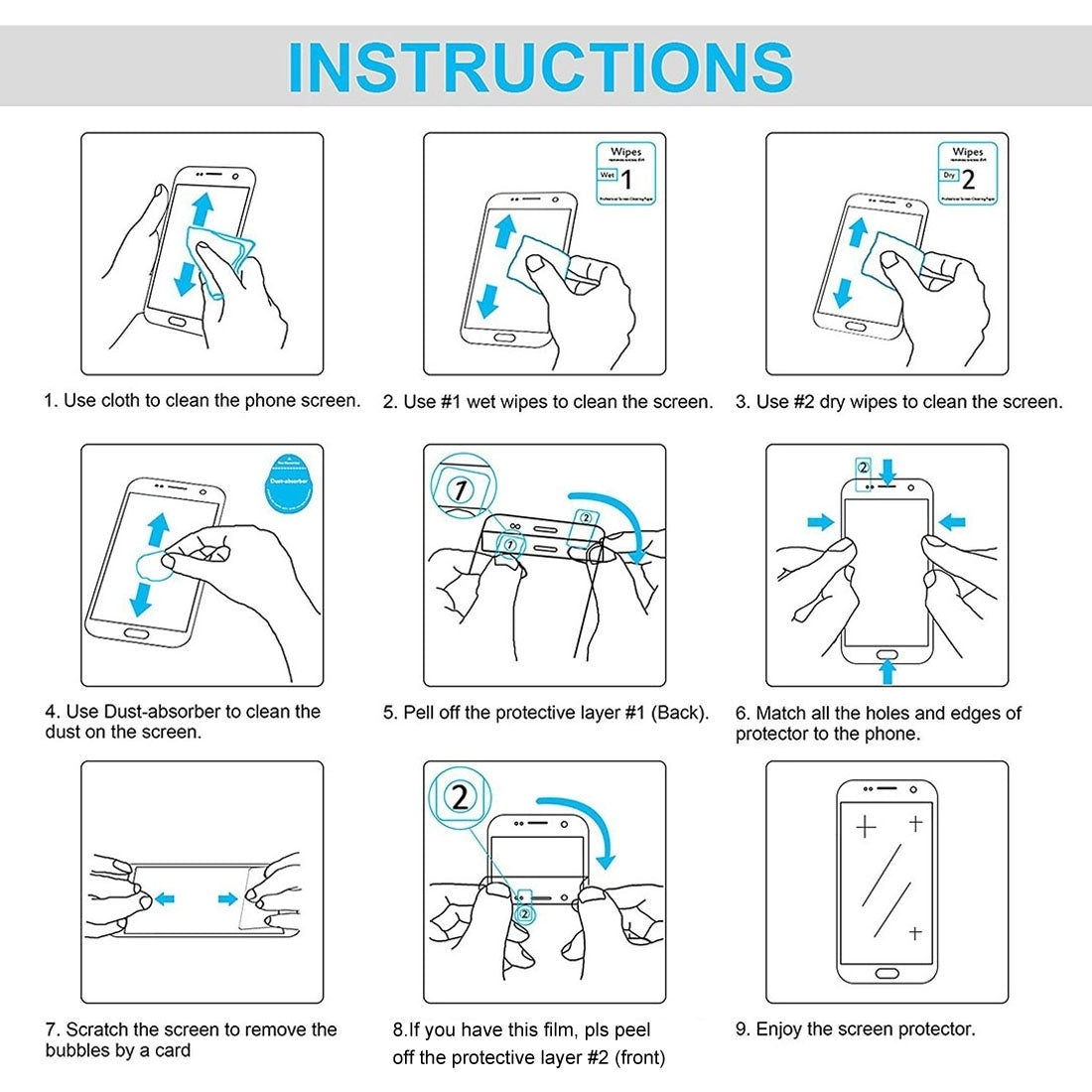For Samsung Galaxy S25 Edge 5G NORTHJO A++ Screen Tempered Glass Film, Support Fingerprint Unlock