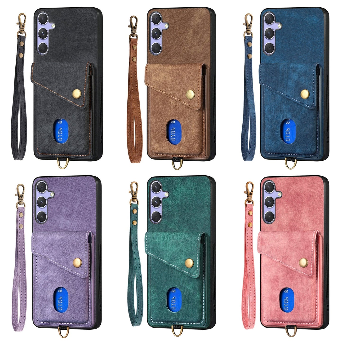 For Samsung Galaxy S25 Edge 5G Retro Card Wallet Fold Leather Phone Case with Strap(Pink)