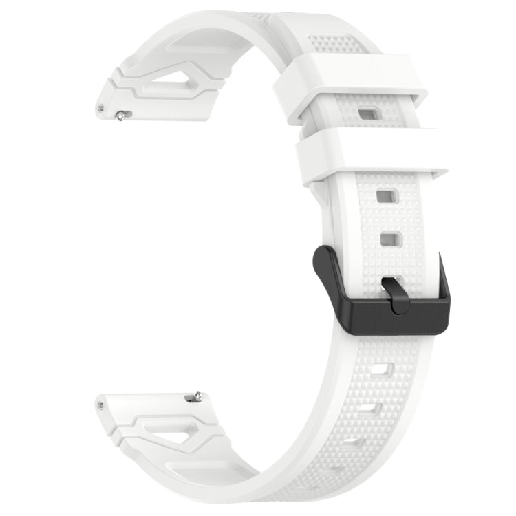Dotted Black Buckle Silicone Watch Band, For Amazfit Watch 22mm