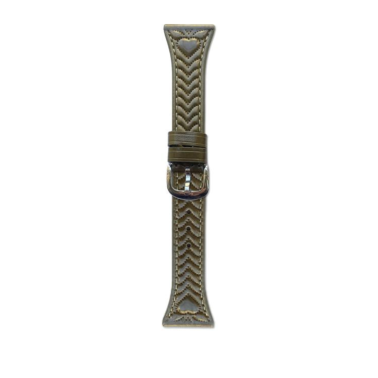 Heart-Shaped Embossed 22mm Leather Watch Band, For Amazfit Bip 5 / GTR 4