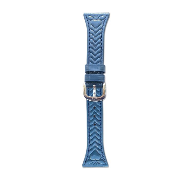 Heart-Shaped Embossed 22mm Leather Watch Band, For Amazfit Bip 5 / GTR 4