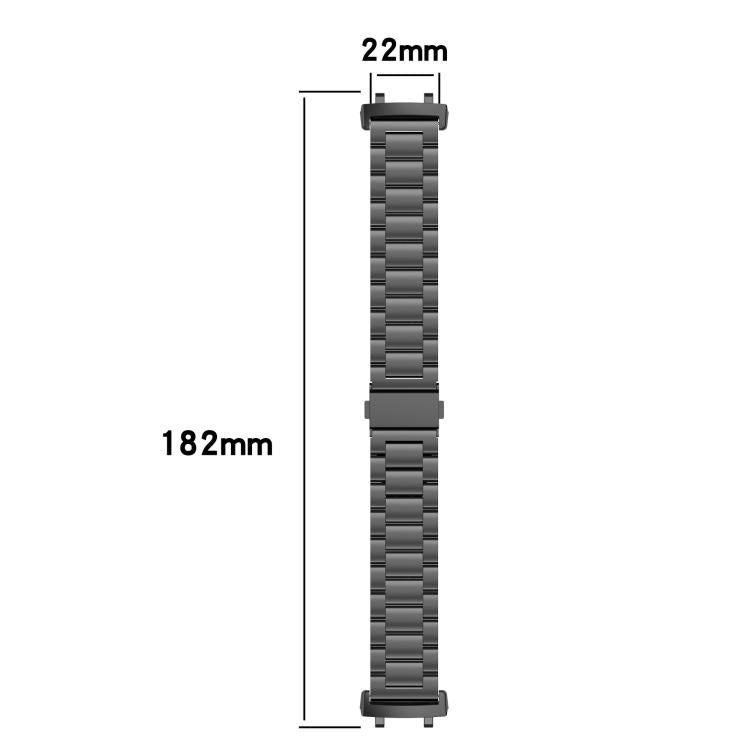 Three Beads Stainless Steel Metal Watch Band, For Amazfit T-REX 3