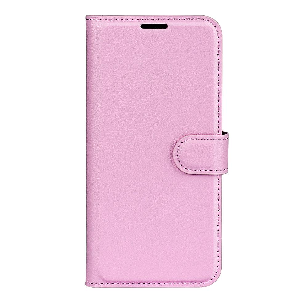For Samsung Galaxy S25 Edge 5G Litchi Texture Horizontal Flip Leather Phone Case with Holder(Pink)
