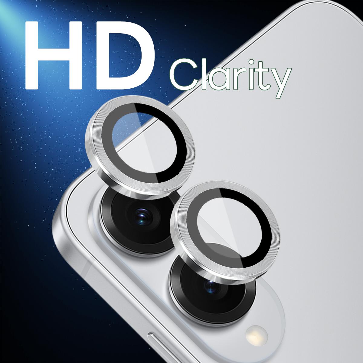 For Samsung Galaxy S25 Edge 5G NORTHJO Camera Lens Protector CD Metal Ring Tempered Glass Film(Silver)