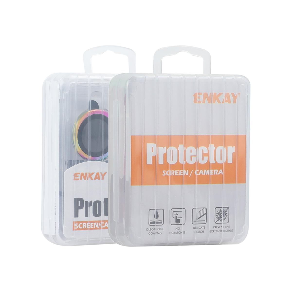 For Samsung Galaxy S25 Edge 5G ENKAY Hat-Prince 9H Rear Camera Lens Glitter Aluminium Alloy Tempered Glass Film(Blue)