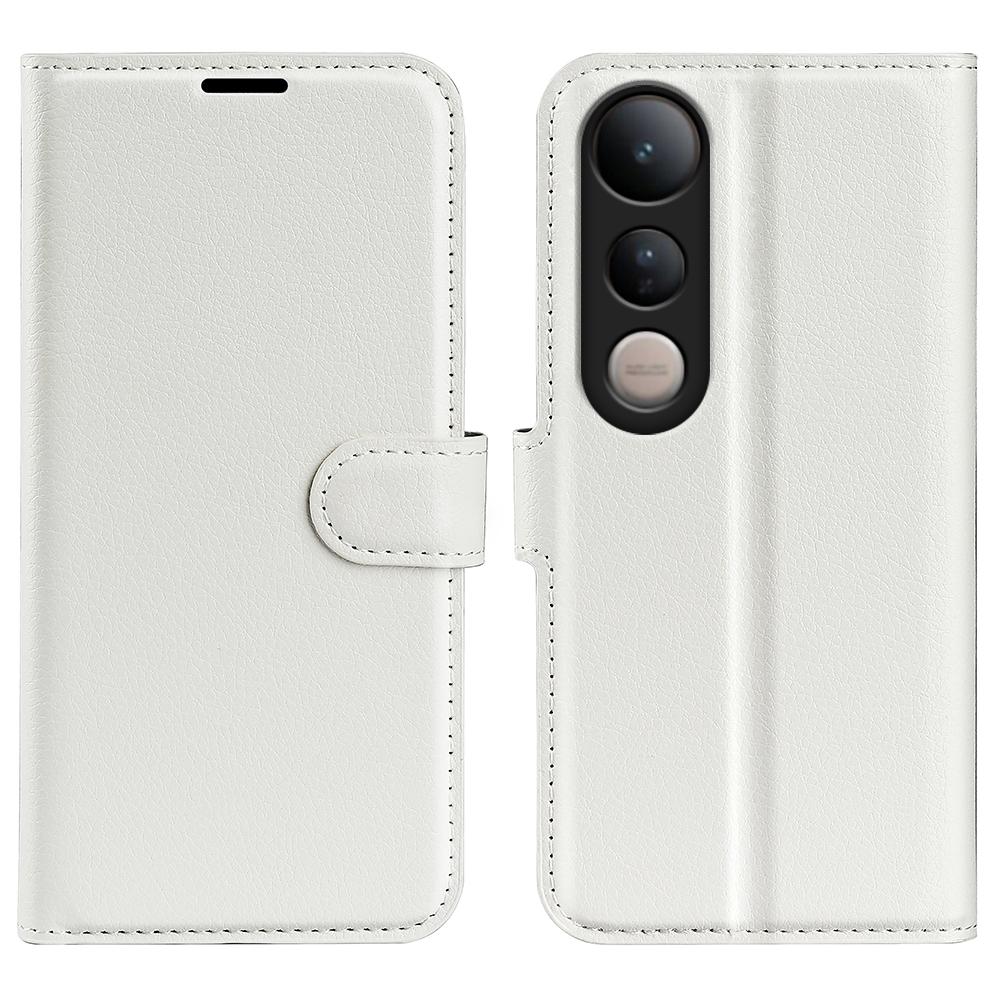 For vivo V50 Lite 5G Litchi Texture Horizontal Flip Leather Phone Case with Holder(White)