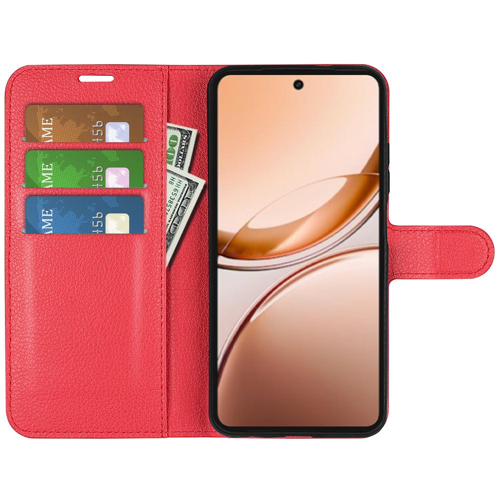 For vivo V50 Lite 5G Litchi Texture Horizontal Flip Leather Phone Case with Holder(Red)