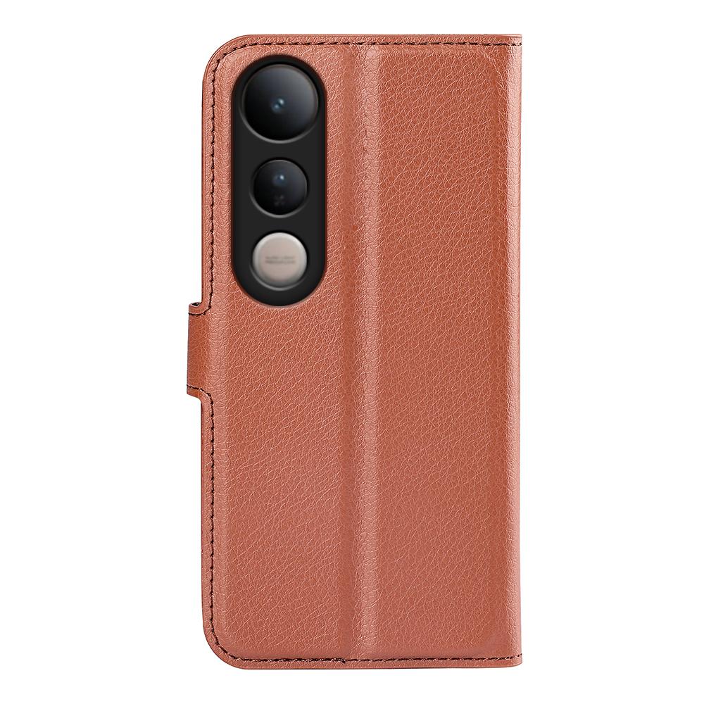 For vivo V50 Lite 5G Litchi Texture Horizontal Flip Leather Phone Case with Holder(Brown)