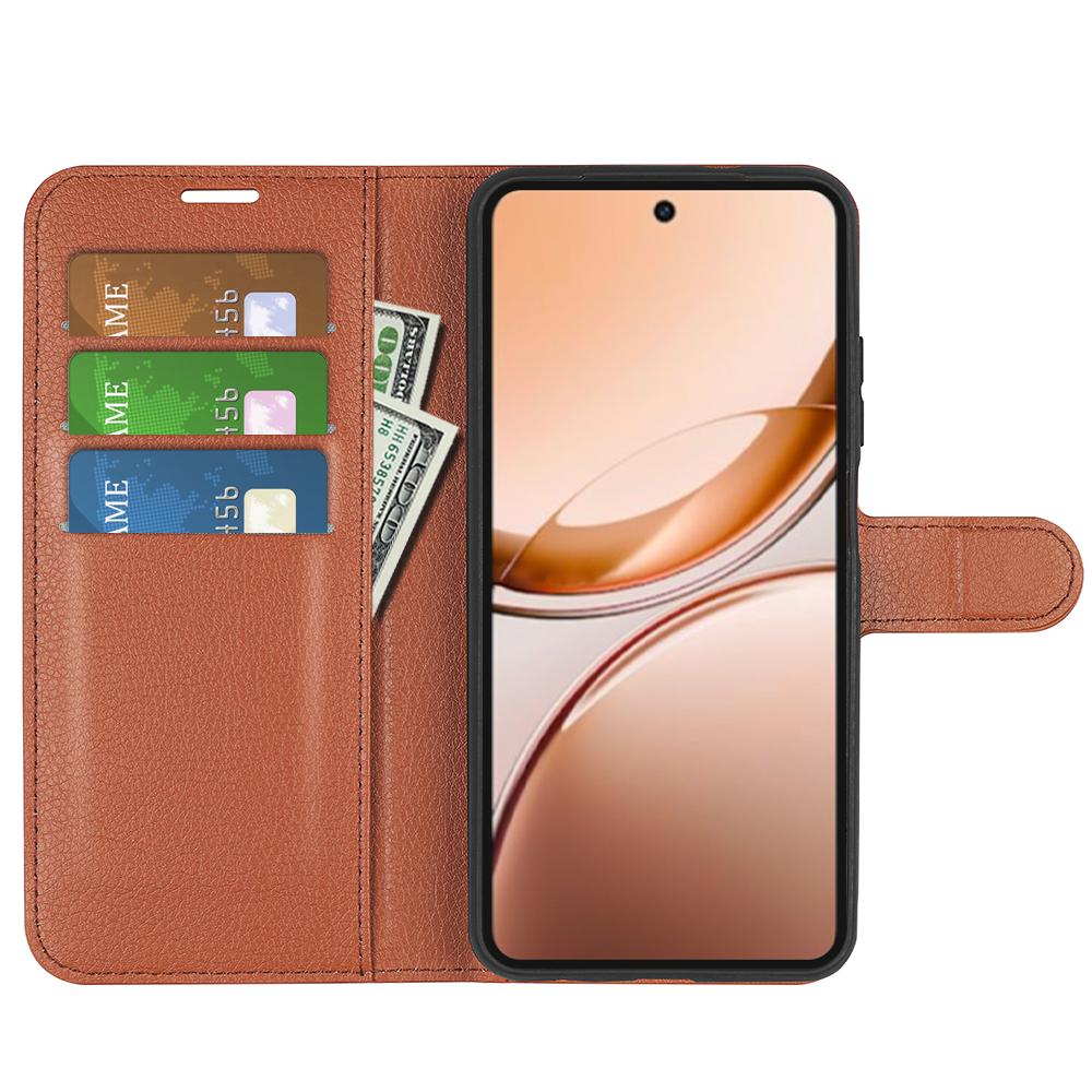 For vivo V50 Lite 5G Litchi Texture Horizontal Flip Leather Phone Case with Holder(Brown)