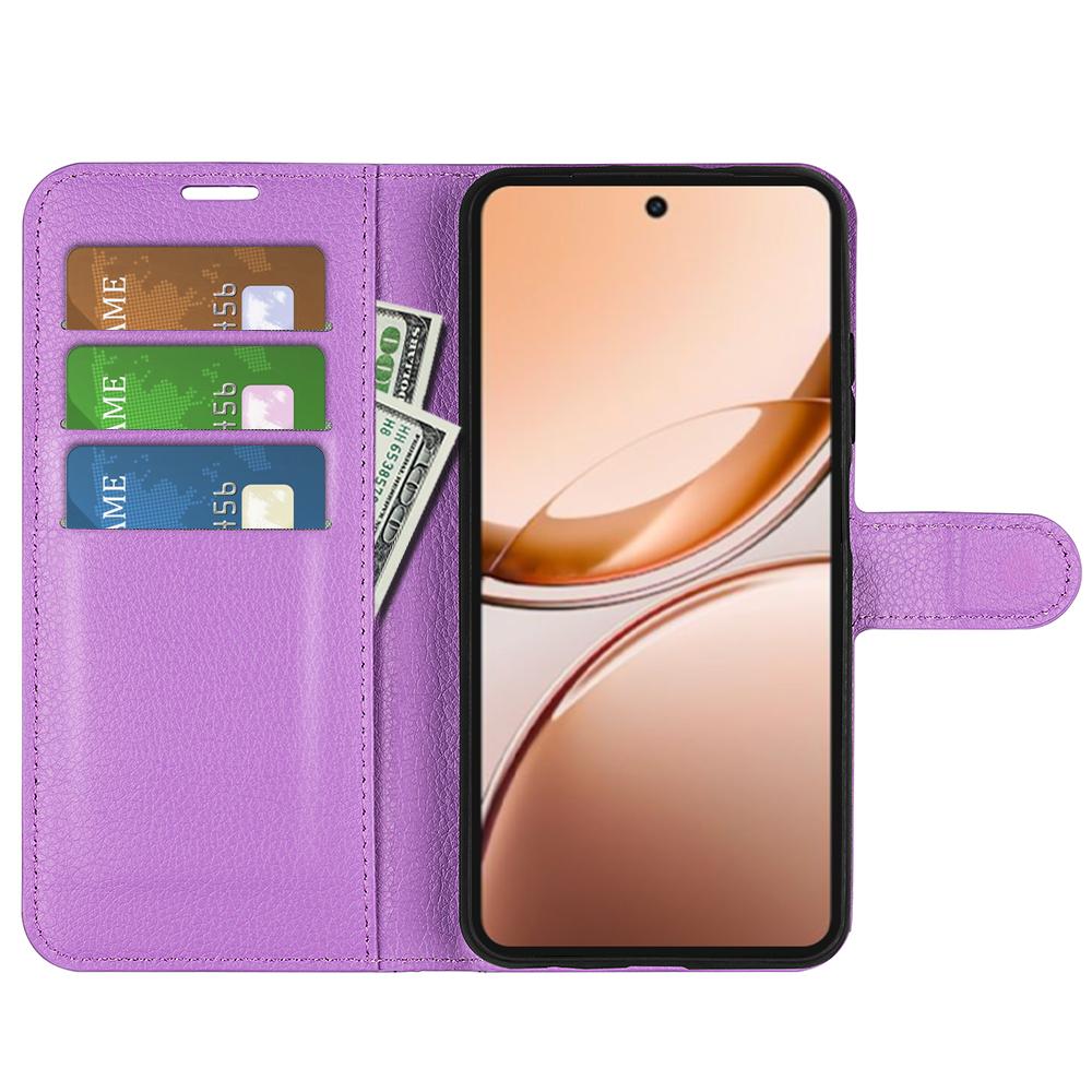 For vivo V50 Lite 5G Litchi Texture Horizontal Flip Leather Phone Case with Holder(Purple)