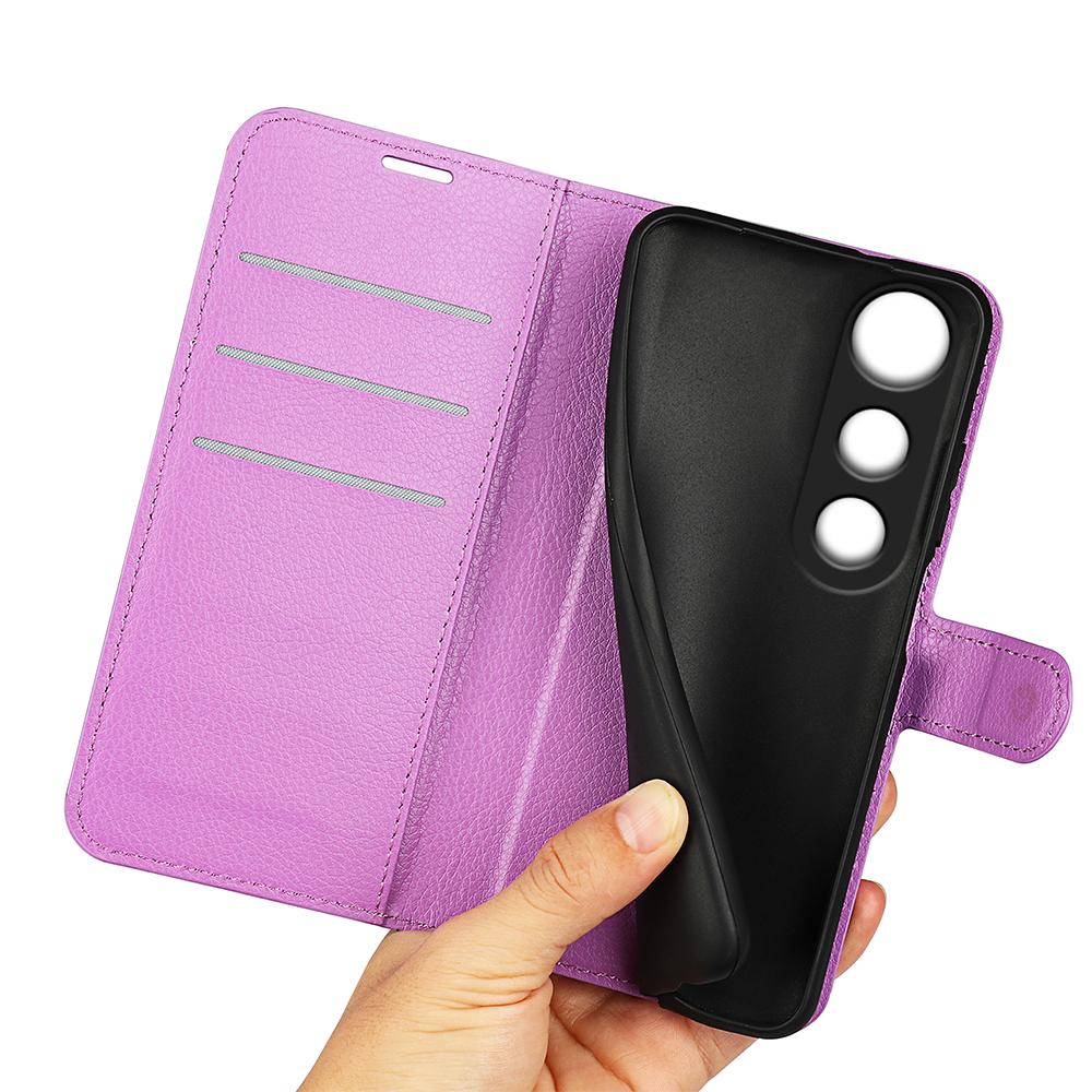 For vivo V50 Lite 5G Litchi Texture Horizontal Flip Leather Phone Case with Holder(Purple)