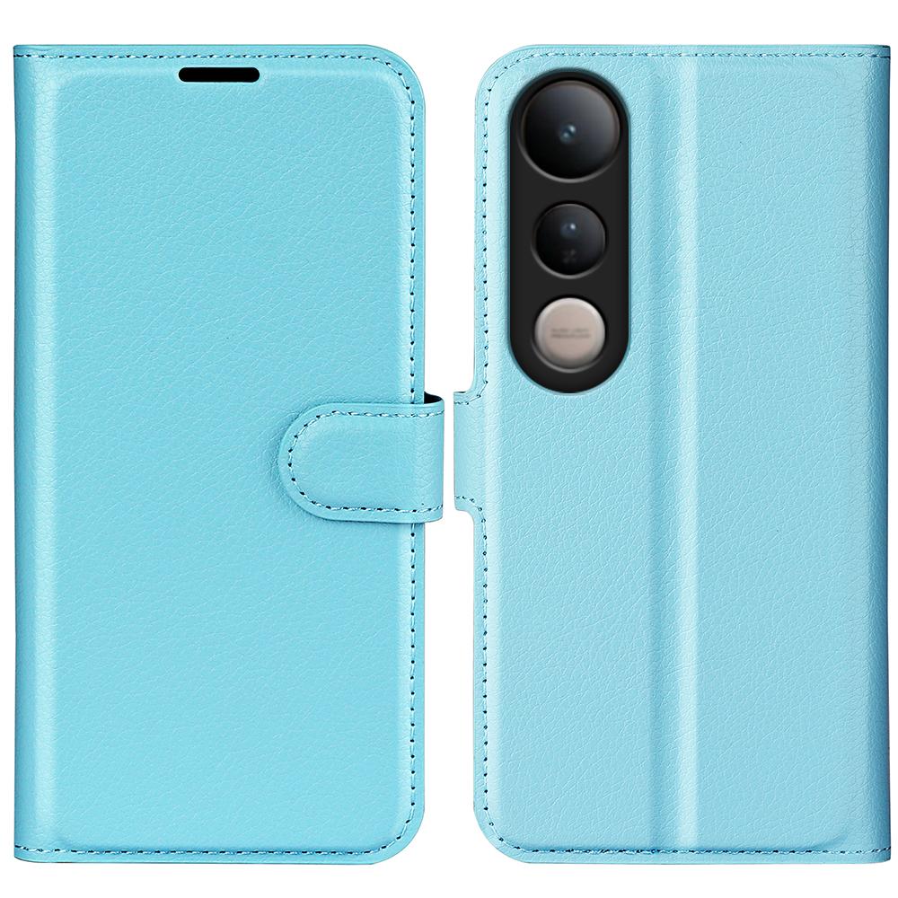 For vivo V50 Lite 5G Litchi Texture Horizontal Flip Leather Phone Case with Holder(Blue)