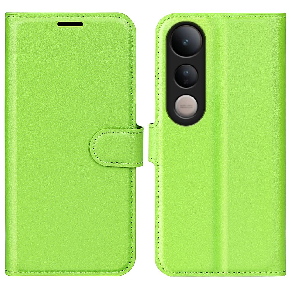 For vivo V50 Lite 5G Litchi Texture Horizontal Flip Leather Phone Case with Holder(Green)