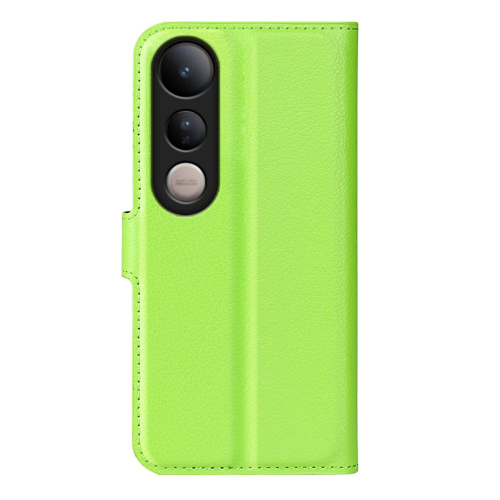 For vivo V50 Lite 5G Litchi Texture Horizontal Flip Leather Phone Case with Holder(Green)