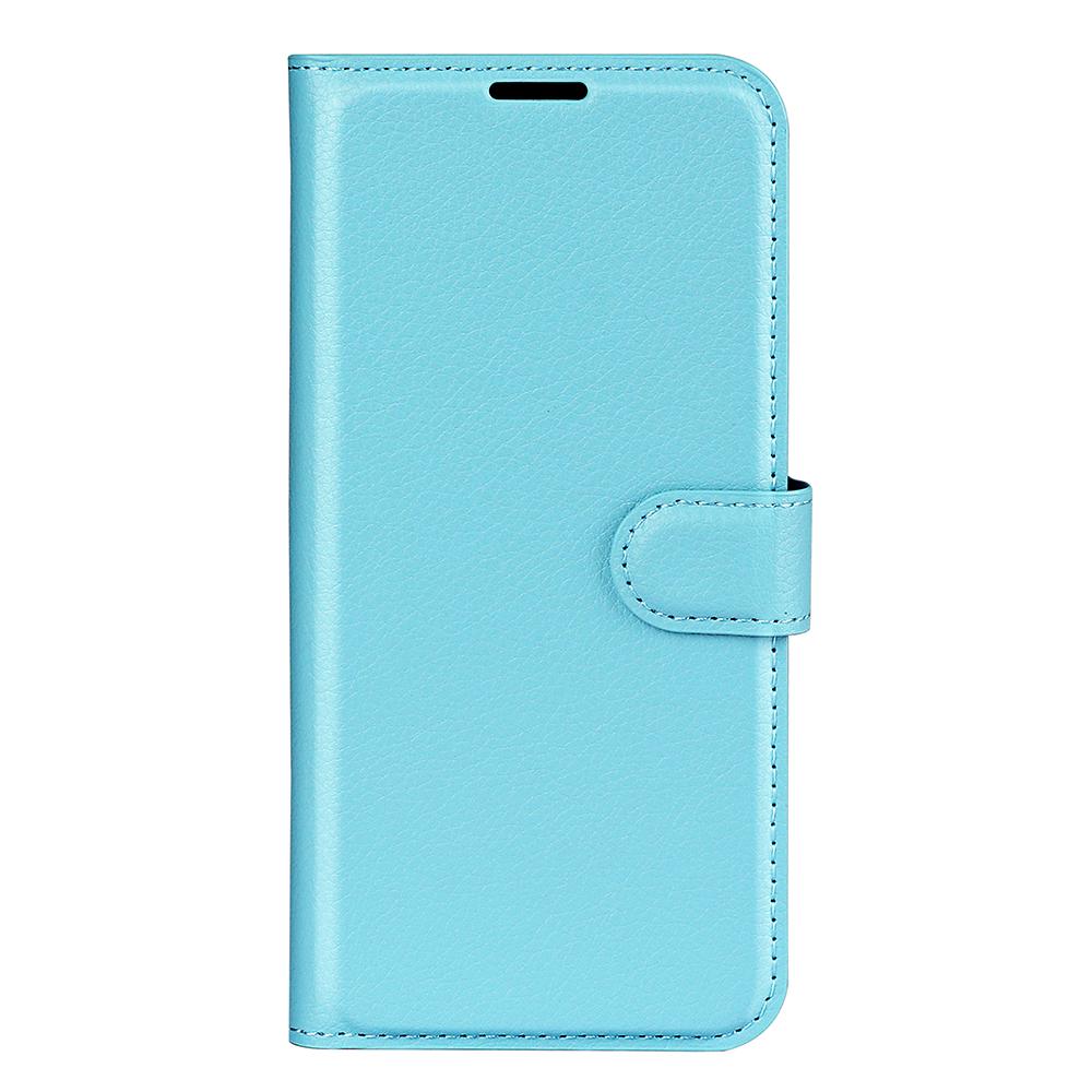 For vivo V50 Global Litchi Texture Horizontal Flip Leather Phone Case with Holder(Blue)