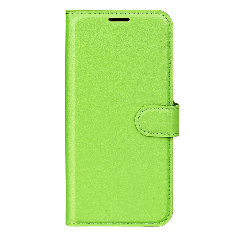 For vivo V50 Global Litchi Texture Horizontal Flip Leather Phone Case with Holder(Green)