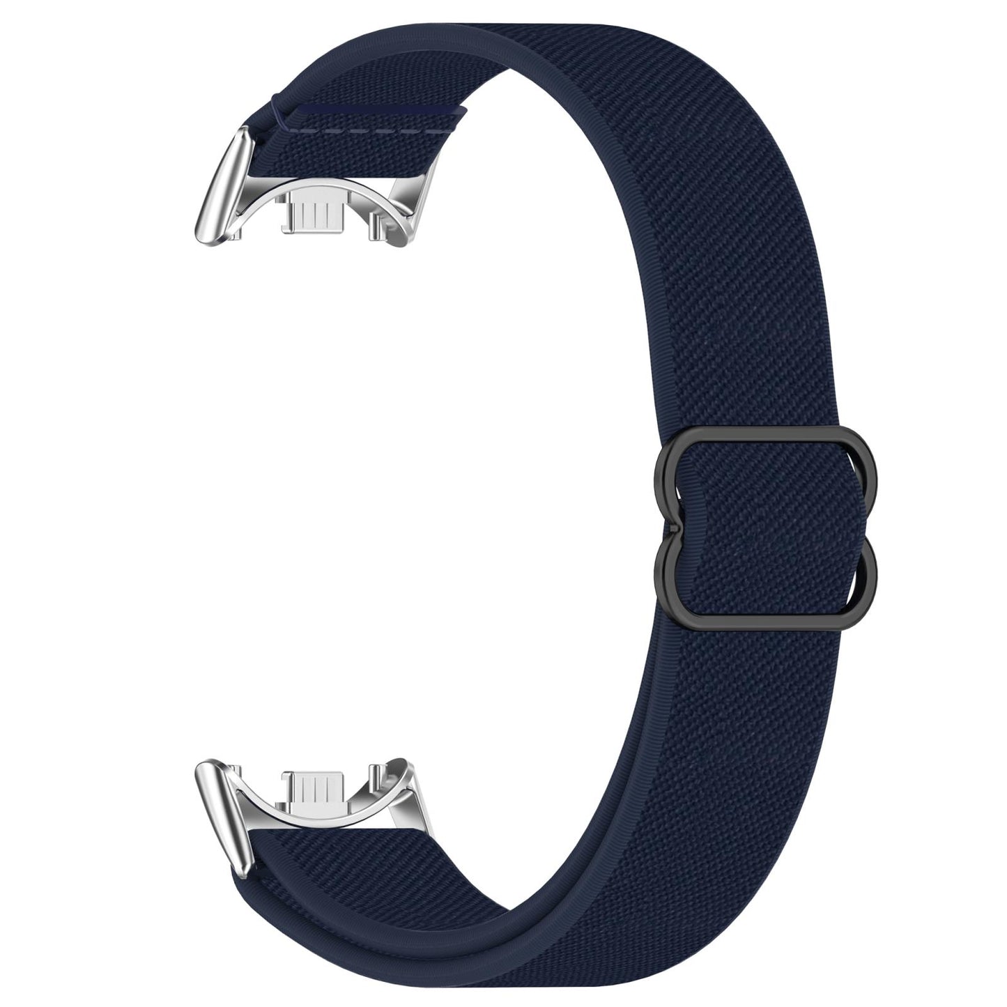 For Xiaomi Smart Band 10 / 9 / 8 Slide Buckle Nylon Elastic Braided Watch Band(Blue)