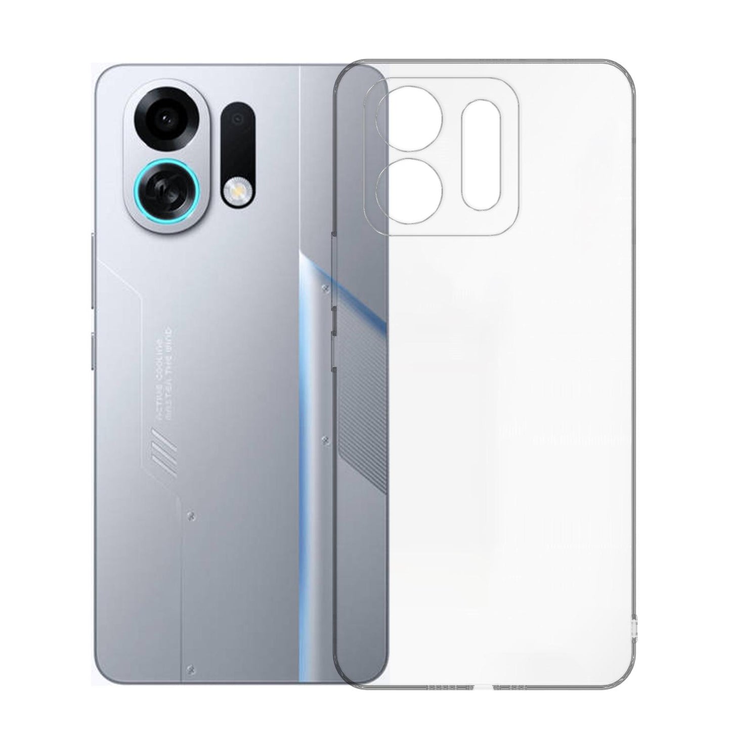 For OPPO K13 Turbo Pro Kalebol 1.5mm Thickened Rounded Corner Transparency TPU Phone Case