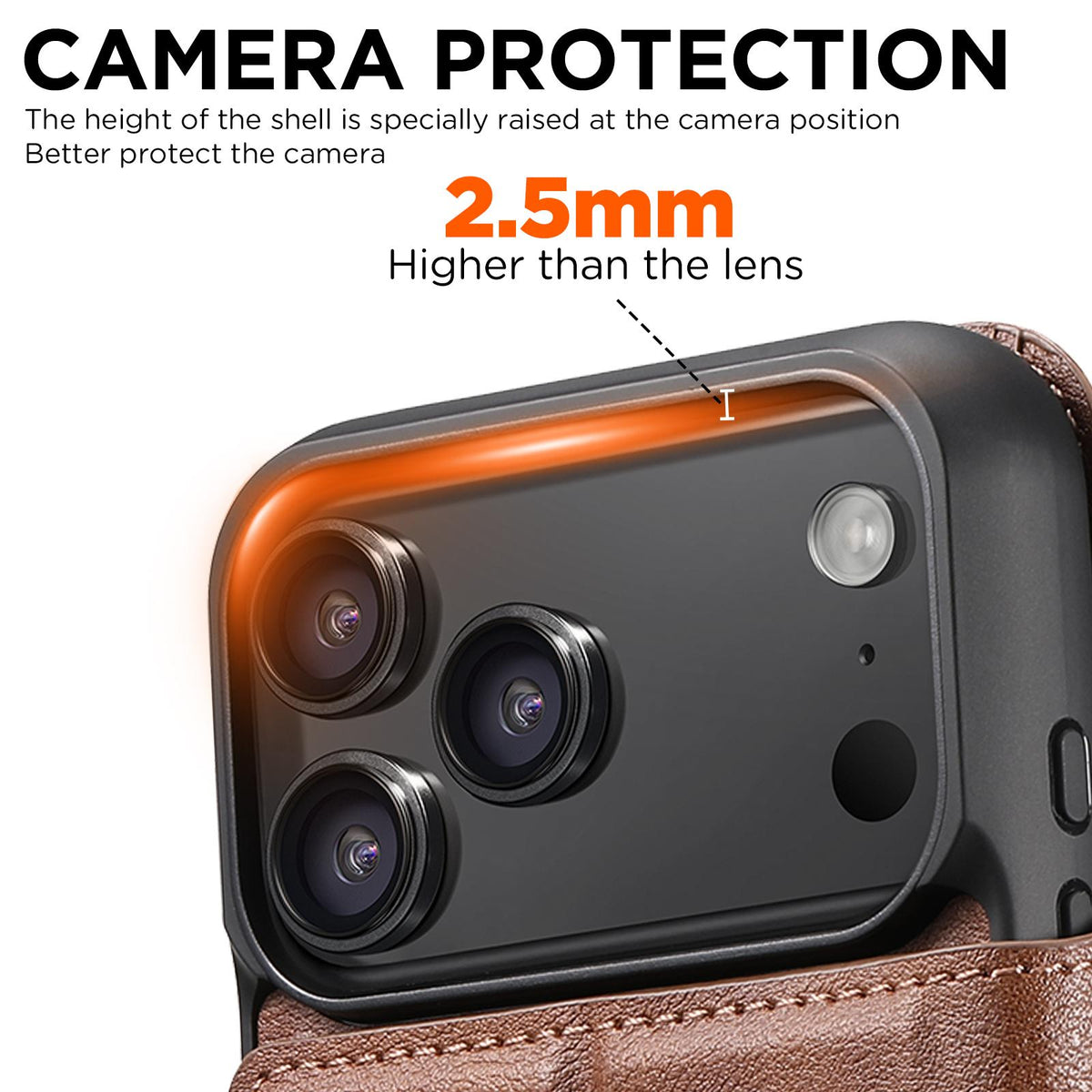 Compatible with iPhone 18 Pro Suteni Q07 2-in-1 Multi-function Detachable Wallet MagSafe Phone Case - Brown