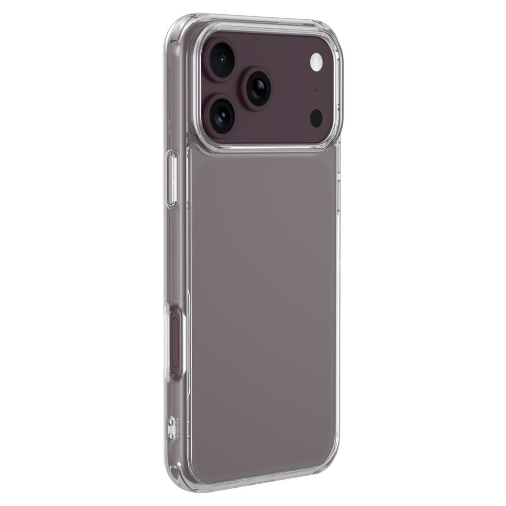 Compatible with iPhone 18 Pro Max LeReach TOC Clear Series Composite Armor TPU Acrylic Dual-Layer Shockproof Phone Case - Transparent