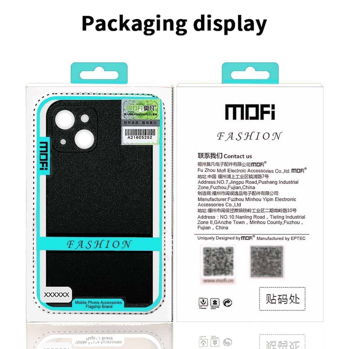 Compatible with iPhone 18 Pro Max MOFI Fandun Series Frosted PC Ultra-thin All-inclusive Phone Case - Black