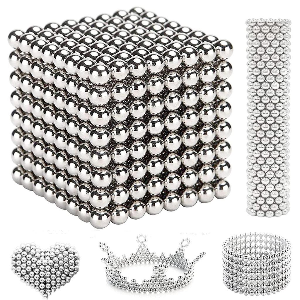 216 Pcs of Silver Color 5mm Magnet Balls