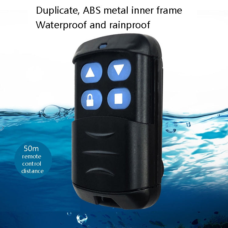 2 PCS Electric Roller Shutter Waterproof Copy Universal Remote Controller Garage Door Remote Control Key(433MHz)