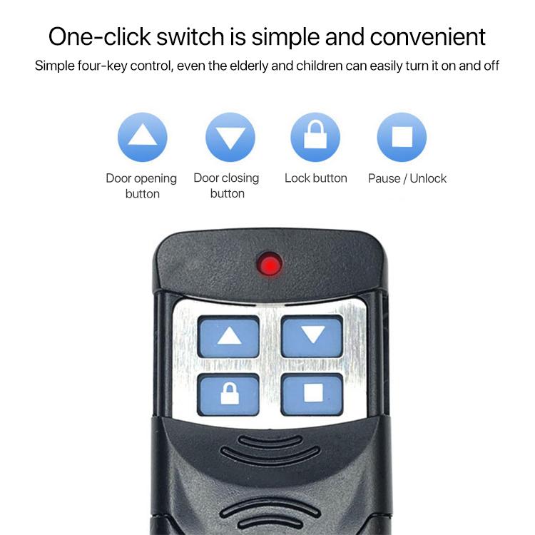 2 PCS Electric Roller Shutter Waterproof Copy Universal Remote Controller Garage Door Remote Control Key(433MHz)