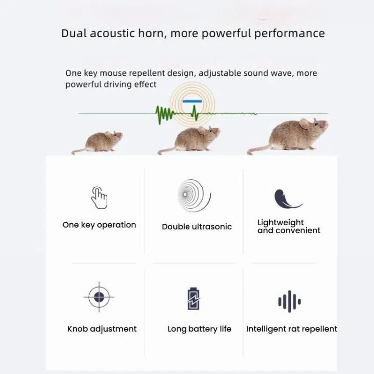 Removable Rechargeable Ultrasonic Bat-proof Mouse Repellent(JL-217S)