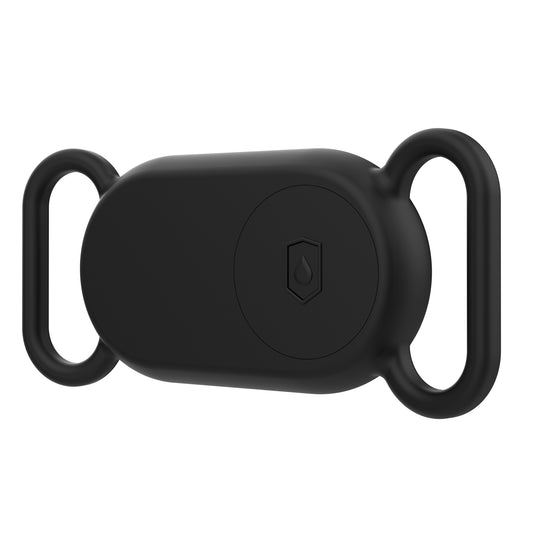 For Samsung Galaxy SmartTag 2 Pet Silicone Life Waterproof Protective Case(Black)