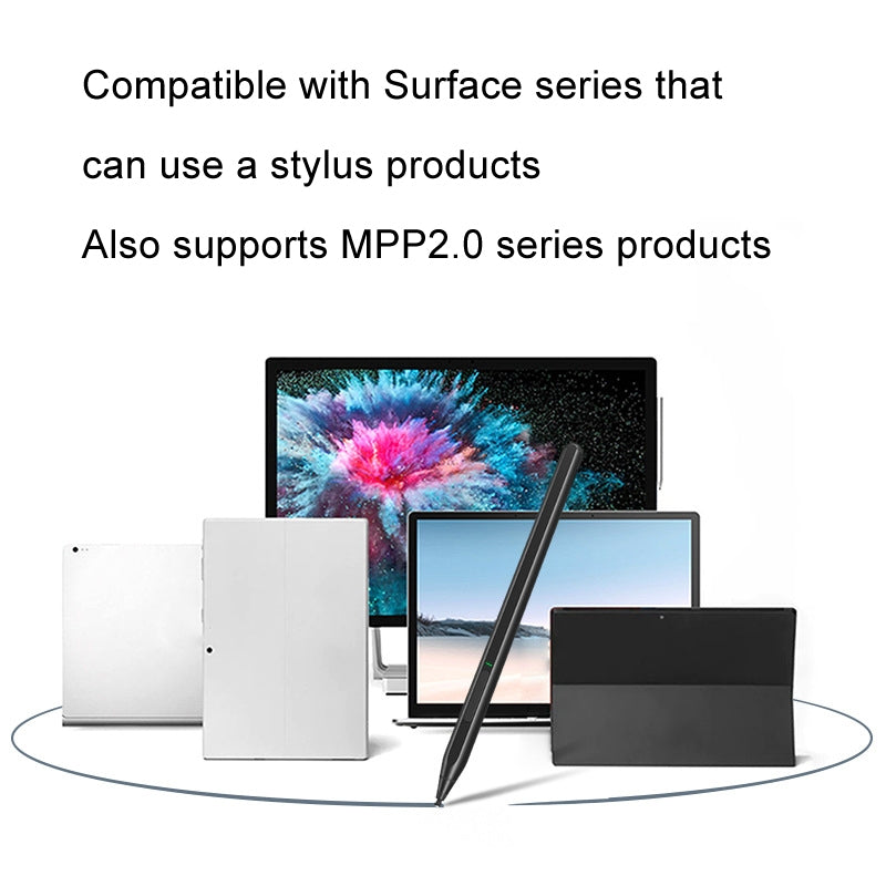 For Microsoft Surface 4096 Pressure Sensitive MPP2.0 Anti-false Touch Pressure Sensitive Capacitive Pen(Black)