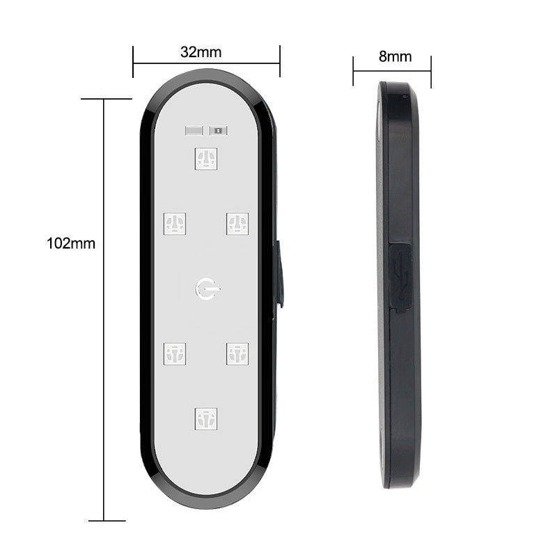 Car Universal Wiring Free Warning Lights Night Anti-Collision And Anti-Tailgating Lamp(Colorful)