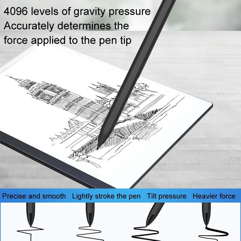 4096 Grade Pressure Sensitive EMR Stylus, Style: D-003 Upgrade+5 Felt Tips+1 Pen Clip
