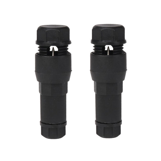 2pcs /Pack Stripping-free Thimble T-shaped Connector Downlight Wiring-free Connector(Black)