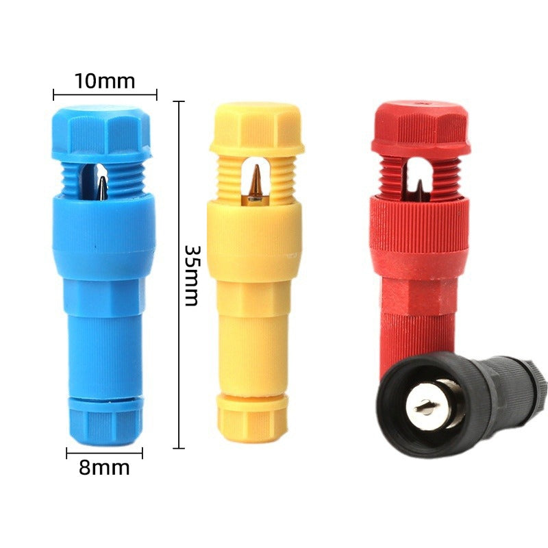 2pcs /Pack Stripping-free Thimble T-shaped Connector Downlight Wiring-free Connector(Yellow)
