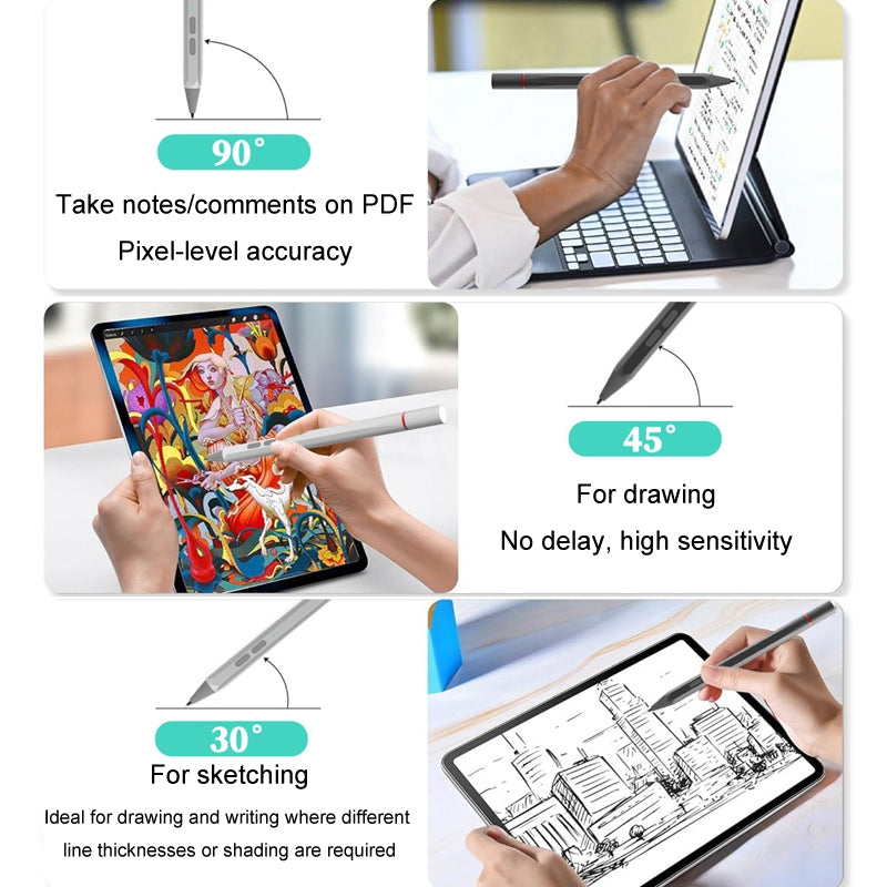 UX95 For Amazon Tablet/Chromebook Stylus 4096 Pressure Sensitive Stylus USI Protocol Pen(Black)