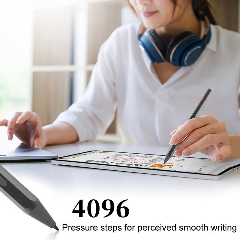 UX95 For Amazon Tablet/Chromebook Stylus 4096 Pressure Sensitive Stylus USI Protocol Pen(Silver)