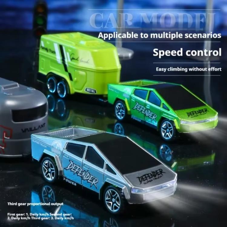 1:64 Mini Alloy 2.4Ghz Remote Control Car Children Rechargeable Model Car, Color: AO-5501E Green