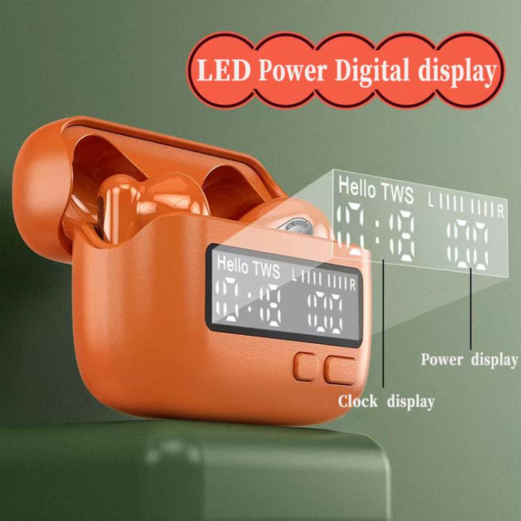 BPG Portable Wireless Bluetooth Earphones Unique Retro Trendy Digital Display Clock Noise Canceling Earphones(Gray)