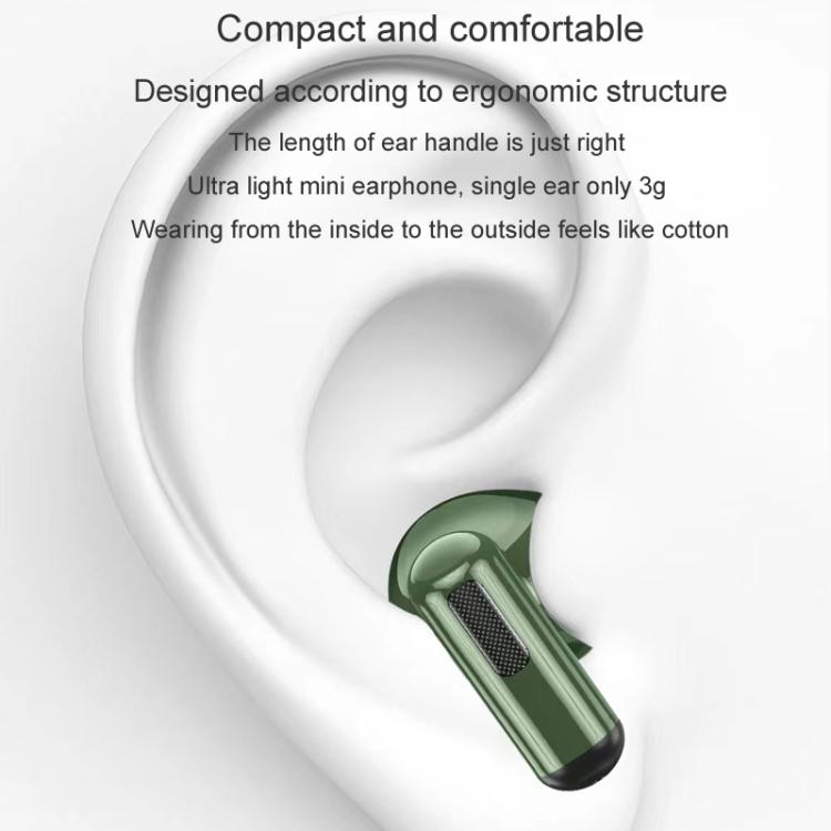 BPG Portable Wireless Bluetooth Earphones Unique Retro Trendy Digital Display Clock Noise Canceling Earphones(Gray)