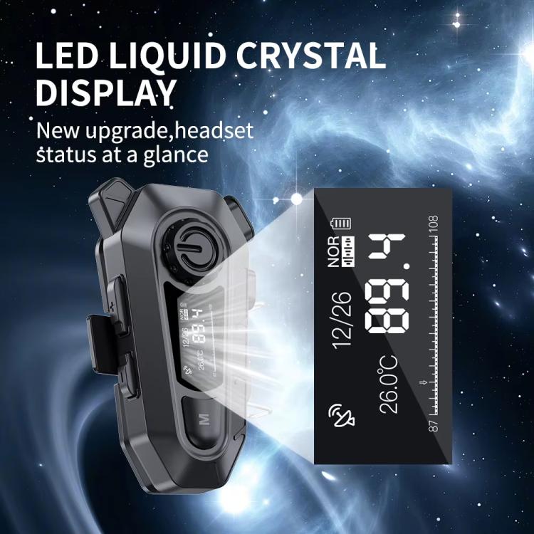 A1 IP67 Waterproof Motorcycle Helmet Noise Reduction Bluetooth Headset, Spec: Soft Mic