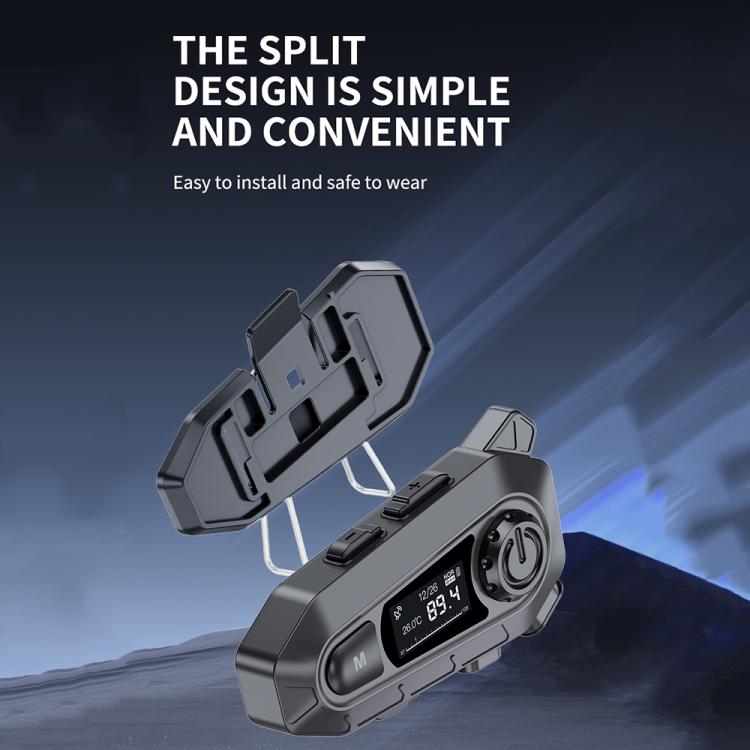 A1 IP67 Waterproof Motorcycle Helmet Noise Reduction Bluetooth Headset, Spec: Soft Mic