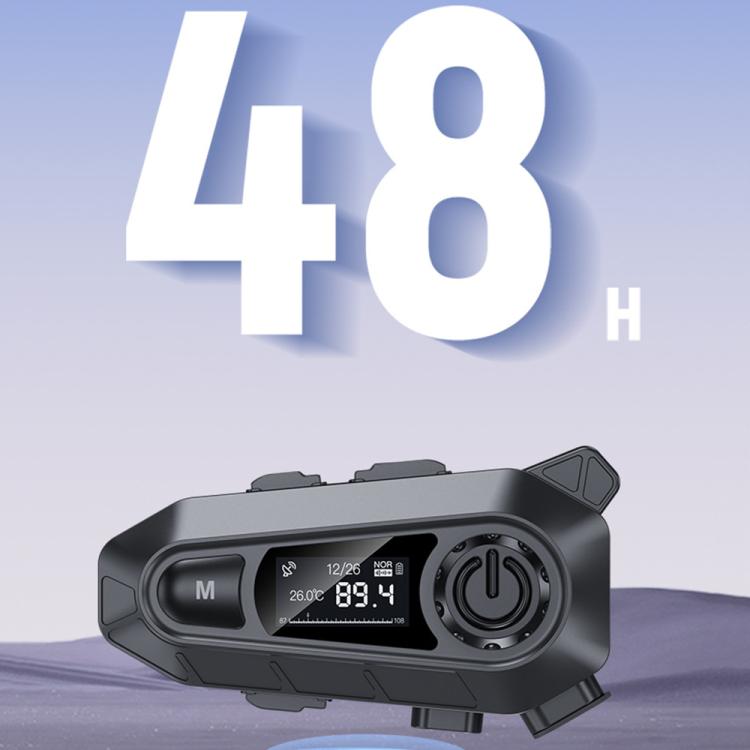 A1 IP67 Waterproof Motorcycle Helmet Noise Reduction Bluetooth Headset, Spec: Soft Mic