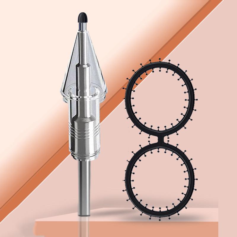 For Xiaomi Smart Pen 2nd Gen Replacement Tip Damped Needle-tip Pen Nib With 2 Circles Pen Tip Cap Transparent