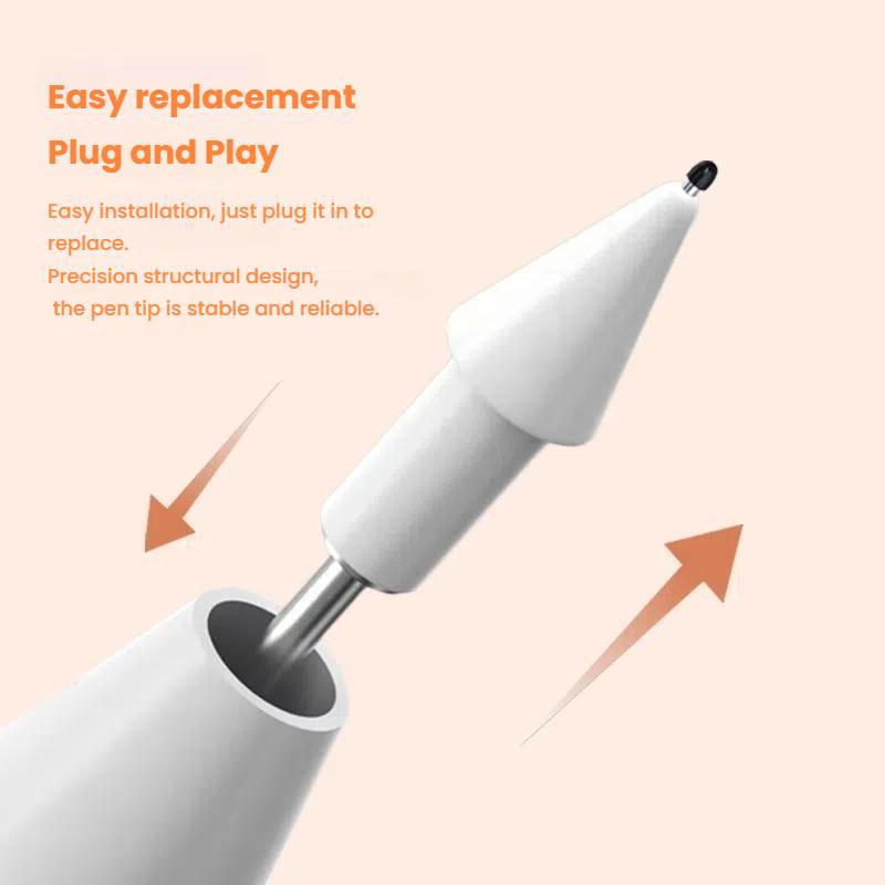 For Xiaomi Smart Pen 2nd Gen Replacement Tip Damped Needle-tip Pen Nib With 1 Circle Pen Tip Cap White