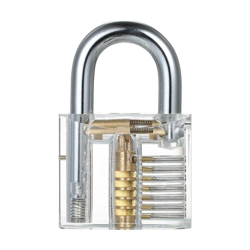 Transparent Practice Padlock with Keys – Lock Picking Training Tool