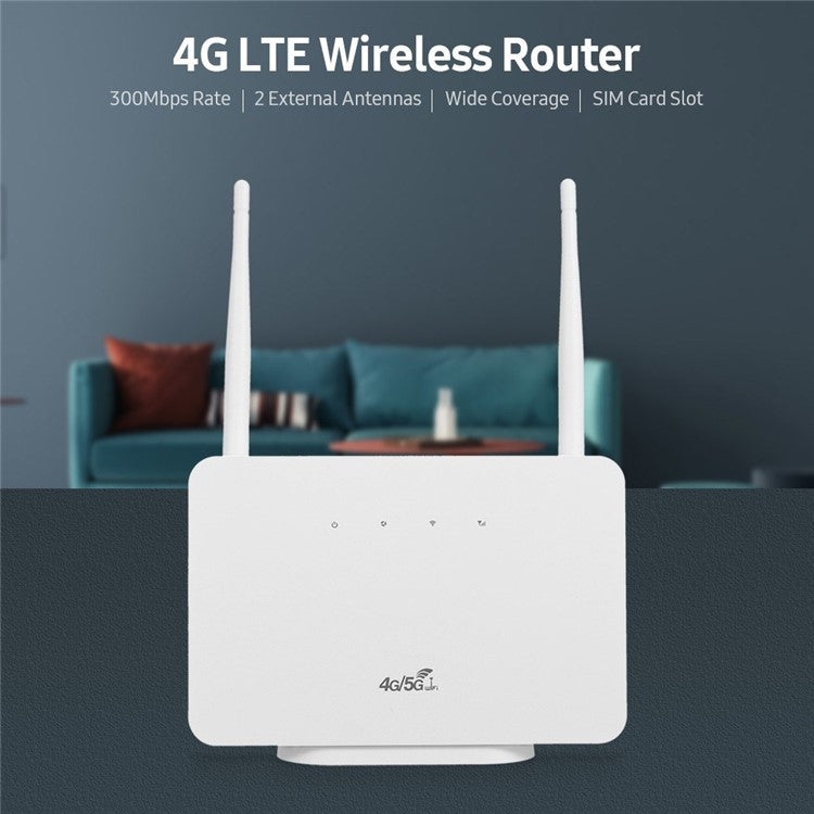 4G Wireless Router LTE CPE Router 300Mbps Router with SIM Card Slot European Version - EU Plug