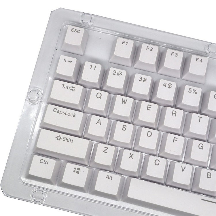 For Mechanical Keyboard 104 Keys Injection Molding PBT Keycap Set - White