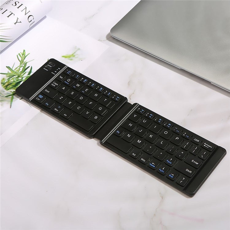 Folding Bluetooth Keyboard Intelligent Matching Home Office Keyboard with Long-lasting Battery Life - Black